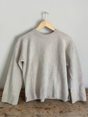 Reformation Cashmere Cream Crewneck Sweater